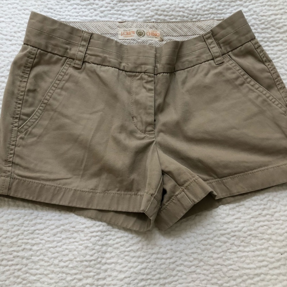 Jcrew chino shorts size 2